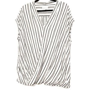 Liz Claiborne faux wrap striped top size XXlarge